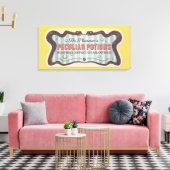 Peculierische punten canvas afdruk (Insitu (Woonkamer))