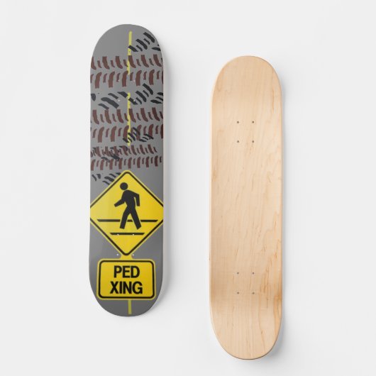 Ped Crossing Skateboard Deck (Voorkant)
