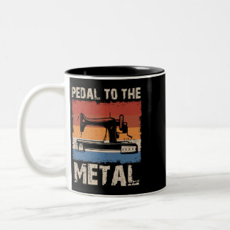 Pedaal aan de Metalen Naaimachine Quilten Vrouwen Tweekleurige Koffiemok