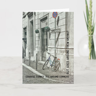 PEDAAL DOOR HET WENSKAART VAN ROME BEDANKKAART