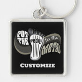 pedaal naar het metaal sleutelhanger (Voorkant)