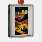 Pedaal Verdere Bikepacking Bergen Metalen Ornament (Rechts)