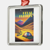 Pedaal Verdere Bikepacking Bergen Metalen Ornament (Links)