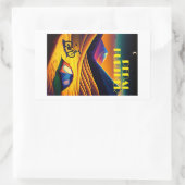 Pedaal Verdere Bikepacking Bergen Rechthoekige Sticker (Tas)