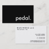 pedaal. visitekaartje (Voorkant / Achterkant)