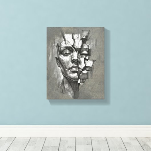 Pedaços Canvas Afdruk (Insitu (Houten vloer))