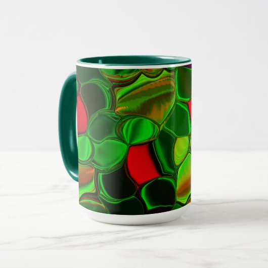 Pedaços de cores, círculos e formas arredondadas. mok (Voorkant links)