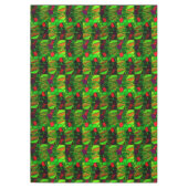 Pedaços de cores, círculos e formas arredondadas. tafelkleed (Voorkant)