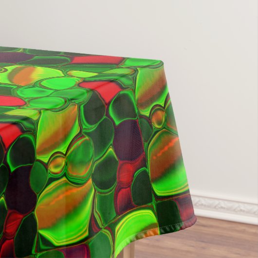 Pedaços de cores, círculos e formas arredondadas. tafelkleed (Voorbeeld)