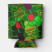 Pedaços de cores, círculos e formas arredondados. blikjeskoeler (Voorkant)