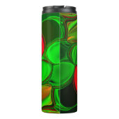 Pedaços de cores, círculos e formas arredondados. thermosbeker (Achterkant)