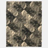 Pedaços marons, círculos e formas arredondadas. fleece deken (Voorkant)