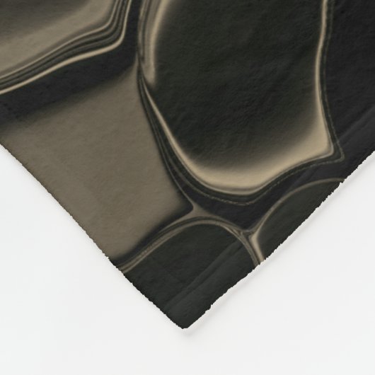 Pedaços marons, círculos e formas arredondadas. fleece deken (Hoek)