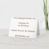 Pedagogygreetings: BC Chickadee Kaart (Achterkant)