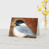 Pedagogygreetings: BC Chickadee Kaart (Gele Bloem)