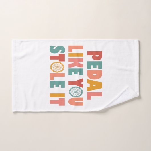 Pedal als jij houdt het tegen - Grappig fietsen Handdoek (Handdoek)