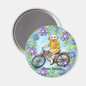 Pedal Bike Sock Monkey Magneet (Voorkant / Achterkant)