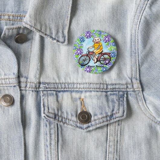 Pedal Bike Sock Monkey Ronde Button 5,7 Cm (In situ)
