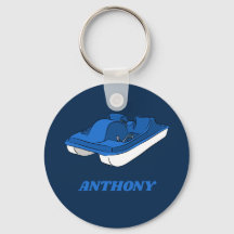 Pedal Boat Blue en White Personalized