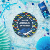 Pedal Boats Birthday Party - Gepersonaliseerd Papieren Bordje (Feest)