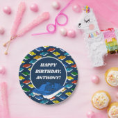 Pedal Boats Birthday Party - Gepersonaliseerd Papieren Bordje (Feest)