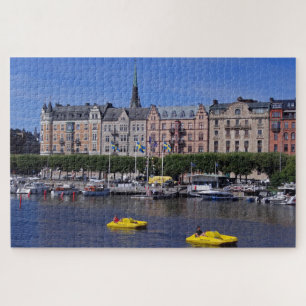 Pedal Boats on a Summer Day in Stockholm, Sweden Legpuzzel