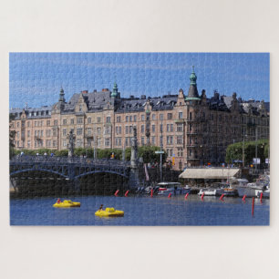 Pedal Boats op een zomerdag in Stockholm, Zweden Legpuzzel