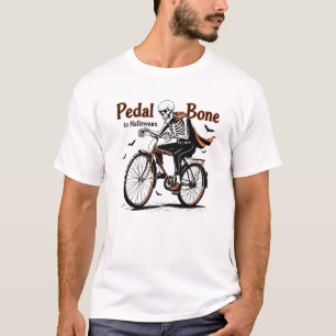Pedal Bone naar Halloween Fietsen T-shirts