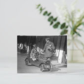 Pedal Car Traffic Stop, 1922 Briefkaart (Staand voorkant)