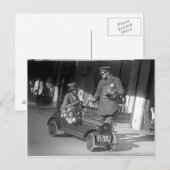 Pedal Car Traffic Stop, 1922 Briefkaart (Voorkant / Achterkant)