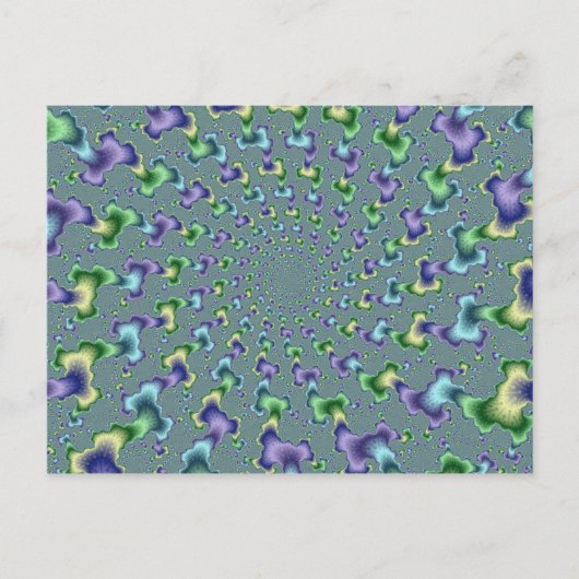 Pedal Columns - Fractal Briefkaart (Voorkant)