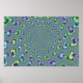 Pedal Columns - Fractal Poster (Voorkant)