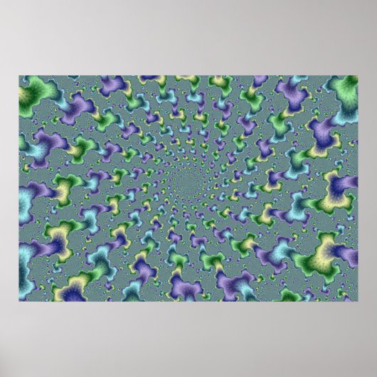 Pedal Columns - Fractal Poster (Voorkant)