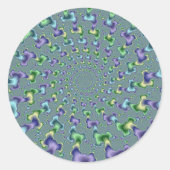 Pedal Columns - Fractal Ronde Sticker (Voorkant)