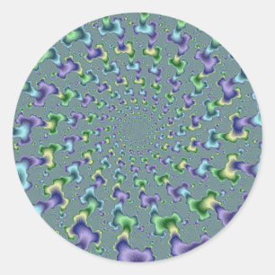Pedal Columns - Fractal Ronde Sticker