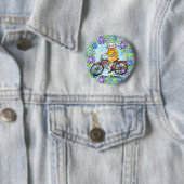 Pedal Fiets Sock Aap Ronde Button 5,7 Cm (In situ)