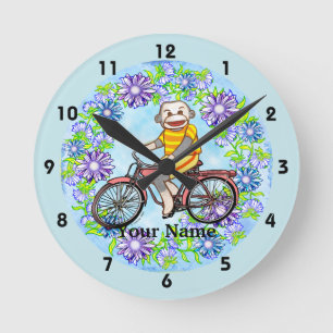Pedal Fiets Sock Aap Ronde Klok