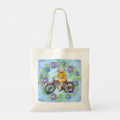 Pedal Fiets Sock Monkey Tote Bag (Achterkant)