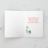 Pedal Harp Christmas Kaart (Binnen)