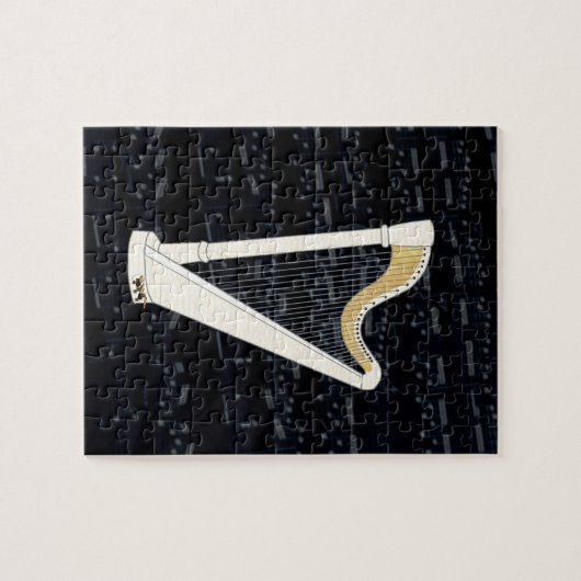 Pedal Harp Music Legpuzzel (Horizontaal)