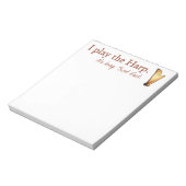 Pedal Harp Note Pad Notitieblok (Linkerzijde)