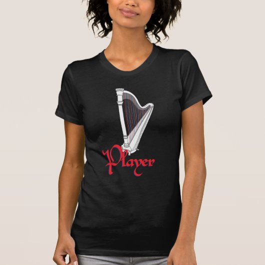 Pedal Harp Player T-shirt (Voorkant)