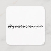 Pedal naar de Medal Square-kaart Vierkante Visitekaartje (Achterkant)