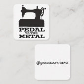 Pedal naar de Medal Square-kaart Vierkante Visitekaartje (Voorkant / Achterkant)