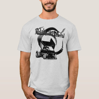 Pedal naar de metaal-printauto t-shirt