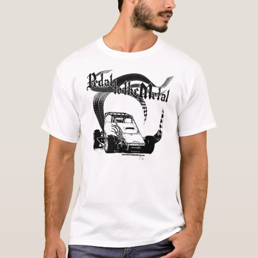 Pedal naar de metale sprint t-shirt (Voorkant)