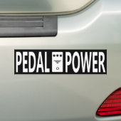 Pedal Power Bumpersticker (Op auto)