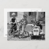 Pedal Power, jaren '30 Briefkaart (Voorkant / Achterkant)