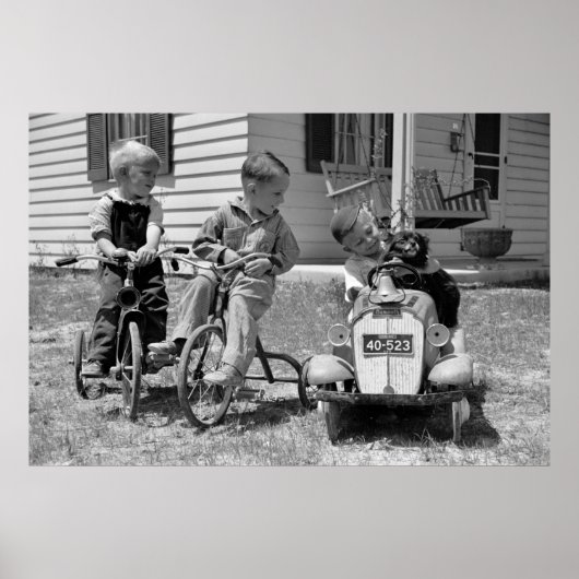 Pedal Power, jaren '30 Poster (Voorkant)