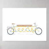 Pedal powered Leeds Poster (Voorkant)